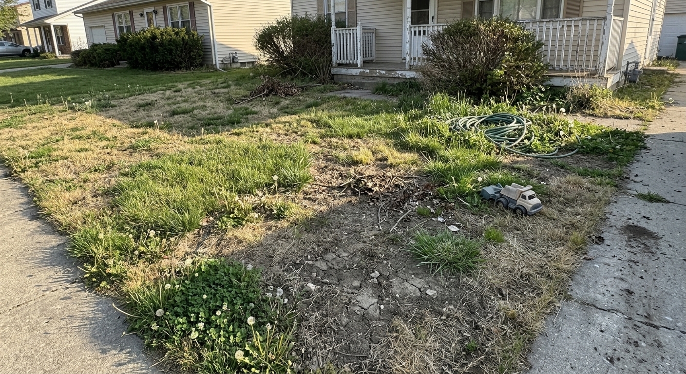 Backyard transformation — before