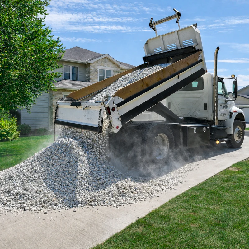 Gravel / Soil Delivery project example by Lillarians Contractor