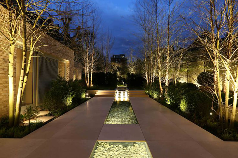 Outdoor Lighting Installation project example by Lillarians Contractor